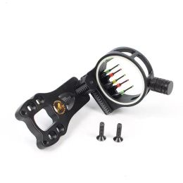 Arrow Adjustable 5 Pin Bow Sight Fiber Fully Assembled CNC Machined Archery Hunting Target With Light For Outdoor Tactical TP1550