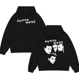 Men's Hoodies Sweatshirts Bestselling British Band Depeche Cool Mode Hoodie Mens Hip Hop Fashion Vintage Oversized Sweatshirts Y2k Rock Gothic Streetwear 240424