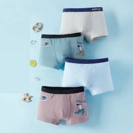Underwear New young boys Underwear Free Shipping Fashion 4pc cotton character boy briefs children panties short boxer teenagers students