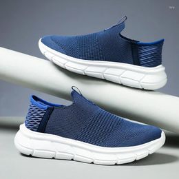 Casual Shoes Unisex Sneakers Slip-on Mesh Light Running Zapatillas Mujer De Deporte Size 45 46