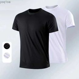 Men's T-Shirts Men Quick Dry Short Sleeve Sport T Shirt Gym Jerseys Fitness Shirt Trainer Running T-Shirt Teenager Breathable SportswearsL2404