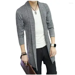 Men's Sweaters Cardigans Men Spring Mens Sweater Solid Korean Fashion Long Sleeve Fall Slim Fit Casual Male Clothes