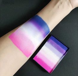 Body Paint 60g Body Art Painting Rainbow Split Cake UV Pastel Face Body Paint Water Activated face painting d240424