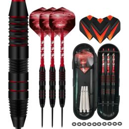 Darts 3Pcs Aluminium Metal Shafts, Iron Barrel and Unique Flight Designs Professional Darts Beginner Throwing Darts