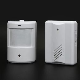 Doorbells Digital Wireless Doorbell Driveway Garage Motion Sensor Alarm Infrared Wireless Alarm System with Mount Door Bell