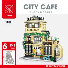 Blocks MORK 2011320115 Urban Street View Series MOC Modular Architecture Building Blocks Bricks Kid Education Toys Boys Gifts