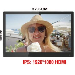 Frames Fashion 15.6inch/ 10.1 inch Digital Photo Frame Desktop Electronic Album IPS Screen Support Photo/ Video/ Music/ Clock/ Calenda