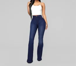 Women's Jeans Streetwear Fashion Versatile Casual Zipper Solid Colour Slightly Flared High Waist Denim Y2k Trousers For Female