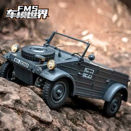 Electric/RC Car Fms 1 12 Professional Rc Remote Control Vehicle Electric Model Vehicle Simulation World War Ii 4wd Off Road Climbing Vehicle 240424