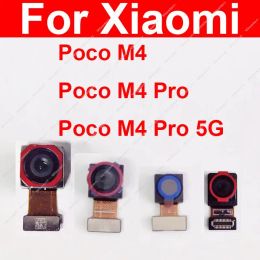 Cables Front Rear Main Camera For Xiaomi Pocophone POCO M4 M4 Pro 5G Primary Back Front Selfle Facing Camera Flex Cable Parts