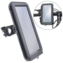 Stands 2021 New Upgrade Waterproof Bicycle Phone Bag Case Cover Motorcycle Bike Handlebar Cell Phone Mount for iPhone 12 Samsung Xiaomi