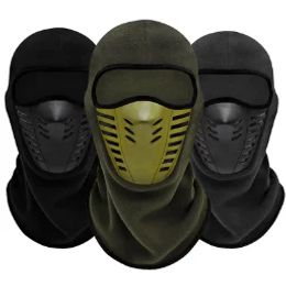 Masks Motorcycle Mask Fleece Thermal Face Mask Keep Warm Moto Riding Balaclava Motorbike Biker Winter Windproof Ski Mask Men Women