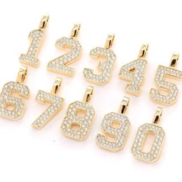 Hip Hop Jewellery Men Iced Out Custom Letter Pendant 10K 14K Solid Gold Initial Pendent High Quality Wholesale Manufacturer