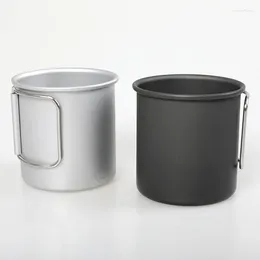 Coffee Pots Camping Drinkware Folding Water Cup Mug Outdoor Portable Espresso Cups Ultra Light Aluminium Alloy Mugs Reusable Kitchen