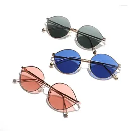 Sunglasses Water Drop Shape Man Woman Alloy Frame UV Protection Outdoor Sun Glasses Stylish Female Sunglass