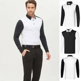 Polos Golf Wear Men's Long Sleeve Comfortable Quick Drying Luxury Fashion Casual Sports TShirt Polo Shirt Antipilling Top