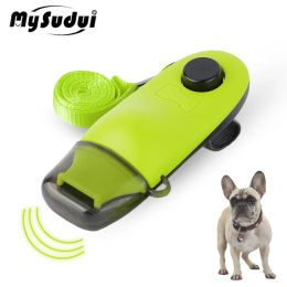 Clickers MySudui Clicker Whistle 2 in 1 Dog Interactive Trainer Pet Recall for Barking Control Outdoor Indoor Pet Behaviour Training