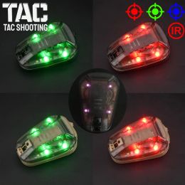 Lights HELSTAR 6 Tactical Helmet Switch Strobe Signal Light Red/Blue/Green IR Strobe Ladybird Lamp Signal Outdoor Camping Scout Rescue