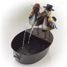 Garden Decorations Resin Beaked Bird Water Statue Toucan Fountain Decoration Courtyard Interesting Outdoor Yard Landscape Decor