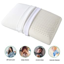 Massager LISM TOP Quality Natural Latex Adults Bedding Vertebrae Massage Pillow Health Neck Bonded Head Care Memory Pillow