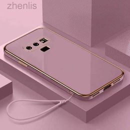 Cell Phone Cases For Samsung Note9 Case Galaxy Note 9 Luxury Square Plating Phone Case SM-N960F ShockProof Soft TPU Silicone Back Cover Fundas d240424