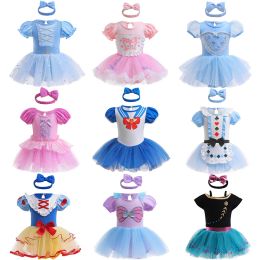 Sets Fancy Baby Girl Clothes Christmas One Year Old Birthday Party Baby Princess Jumpsuits 0 12 Months Newborn Onepiece Body Dress