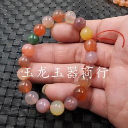 Strand Southern Red Ball 10mm Agate -like Jade Bracelet