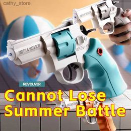 Gun Toys Revolver Summer Water Gun Pistol High-pressure Summer Outdoor Beach Poor Toy Continuous Firing Water Gun For kid Children BoysL2404