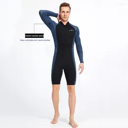 Women's Swimwear Neoprene Diving Skin Clothes With Zipper Mens Snorkeling Surfing Swimsuit Anti-scratch Cold Proof Durable Water Sports