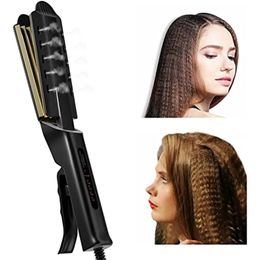 Anti Static Crimper Hair Iron Fluffy Hairstyle Curling Upgrade Corrugation Wide Irons For Light Textured Crimp 240423