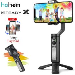 Gimbal Hohem iSteady X Smartphone Gimbal 3AxisHandheld Stabiliser for iPhone12 11Pro/Max Max Samsung Xiaomi Huawei P30 Pro Youtube