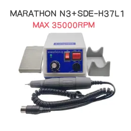 Drills 65W MARATHON N3 Electric Manicure Control Box 35000RPM SDEH37L1 Electric Handle Nail Drill Milling Manicure Polishing Nail File