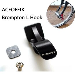 Parts ACEOFFIX L type Hook for Brompton Folding bike for Brompton k bicycle for Brompton k clip 13g Aluminium alloy