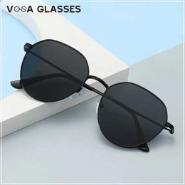 Sunglasses Classic Round Sunglasses Woman Fashion Brand Designer Metal Mirror Sun Glasses Retro Small Frame Oval Lunette Soleil Femme 240423