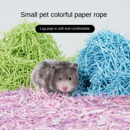 Cages Paper Rope Paper Cotton Hamster Bedding Dustfree Small Animal Cage Landscaping Supplies Rat Accesorios Small Pet Padding