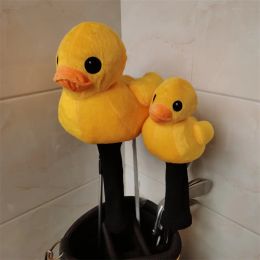 Clubs Plush yellow duck golf driver headcover golf club wood cover DR FW FUNNY GIFT