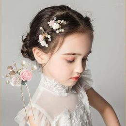 Hair Accessories Bride Headdress Hanfu Leaf Ancient Style White Hairpin Girls