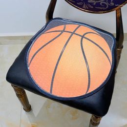 Pillow Printed Non-slip Car Mat Winter Home Dining Chair Flannel Office Can Be Washed 40X40CM