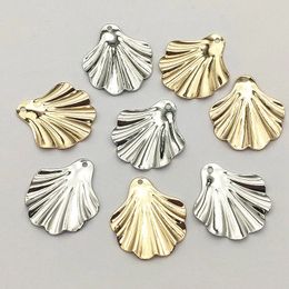 Arrival 24x22mm 100pcs Brass Pendants Copper Leaf Charm For Handmade/Necklace/Earring DIY PartsJewelry Findings Components 240416