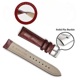 Universal Replacement Leather Watch Strap Leather Watchband for Men Women 12mm 14mm 16mm 18mm 19mm 20mm 21mm 22mm Watch Band 240408