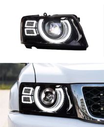 LED Daytime Running Head Lamp for Nissan Patrol Y61 2005-2022 Turn Signal High Beam Light Projector Lens
