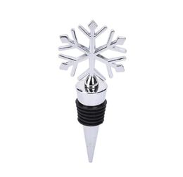 1Pc Christmas Snowflake Wine Bottle Stopper Zinc Alloy Wine Cork Wedding Favours For Barware Tools Kitchen Bar Tool Accessories D192652563