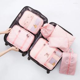 Storage Bags 7PCS Suitcase Organiser Waterproof Packing Clothes Bag Set For Luggage