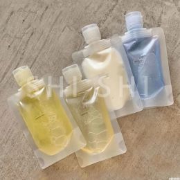 Bags 100 Pcs Travel Refillable Clamshell Packaging Bag, Empty Squeeze Plastic Stand Up Spout Pouch for Lotion Shampoo 30ml 50ml 100ml