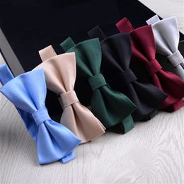 Solid Color Adjustable Bow Ties Shirts Decor Wedding Party Club Fashion Accessories For Men Women Adult