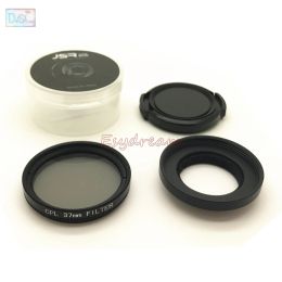 Accessories 37mm CPL Filter + Ring Adapter + Lens Cap Kit 3in1 Set for Xiaomi Yi Xiaoyi II 4K 4K+ Plus Sport Action Cam Accessories 37 mm