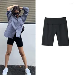 Women's Shorts Kpop Korean Singers Summer Nightclub Casual Black Slim Elastic Women Hip Hop Streetwear Fashion Sexy High Waist