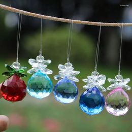 Decorative Figurines 1PCS Chakra Crystal Suncatcher Feng Shui Ball Prisms Pendant Hanging Crystals Home Wedding Decoration