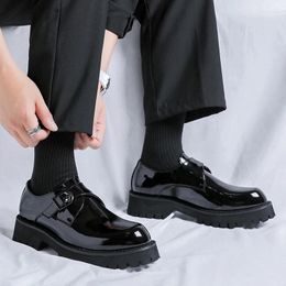 Casual Shoes Brand Spring/Summer Black Men Comfy Luxury Lace Up Business Style Dress