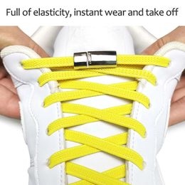 Shoe Parts Upgrade Magnetic Shoelaces Sneakers Laces Shoes Elastic No Tie Lazy Shoelace Lock One Size Fits All Kids & Adult